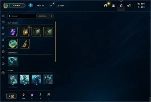 PLATINA 2 MUITA SKIN/EMOTE/ICONES/RP - League of Legends LOL
