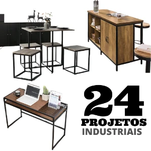 Apostila Pdf Com 24 Projetos de Móveis Industriais - Outros