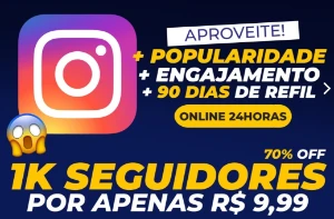 Seguidores Instagram na promoção 2024  - Outros