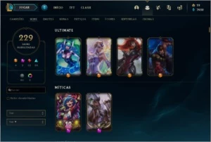 Conta lol 229 skins Gold4 - League of Legends