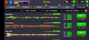 Conta 8 ball Poll com mais de 15 tacos lendarios - Outros