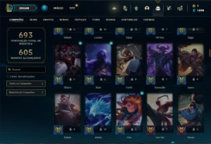 Conta Unranked com TODOS os champs e 294 Skins ( MAIN MID ) - League of Legends LOL