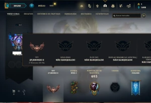 Conta Unranked com TODOS os champs e 294 Skins ( MAIN MID ) - League of Legends LOL