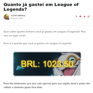 Conta de LoL 180 skins Ouro 2 - League of Legends