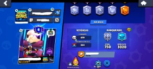 Conta Com 15K Troféus / 4 Prestigios / Sirius / Damian - Brawl Stars