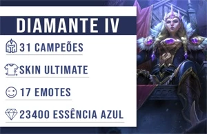 CONTA LEAGUE OF LEGENDS DIAMANTE 4 • 31 CAMPEÕES • HIGH MMR LOL
