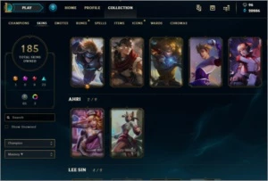 Conta LOL Platina IV todos os campeões - League of Legends