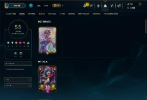 Prata 2 com 120 Champs e 54 Skins ( ADC / MID ) - League of Legends LOL