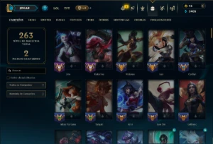 Prata 2 com 120 Champs e 54 Skins ( ADC / MID ) - League of Legends LOL