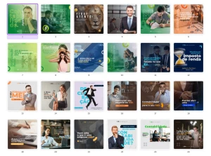 Pack Canva Contabilidade - 40 Artes Editáveis - Serviços Digitais