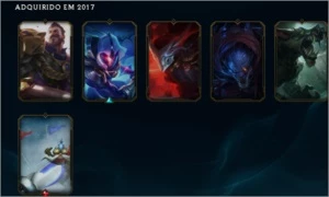 Conta smurf - Platina 1 na season 7 ( Atualmente na md10) - League of Legends LOL