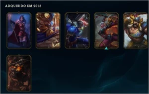 Conta smurf - Platina 1 na season 7 ( Atualmente na md10) - League of Legends LOL
