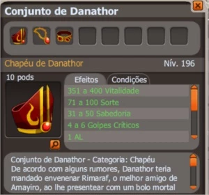 set Danathor completo (SPIRITIA) - Dofus