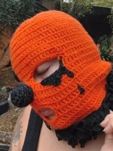 Balaclava Palhaço Laranjinha - Artesanato e Personalizados