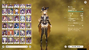 CONTA Genshin Top 1% AR60: 28 Personagens t5 | 11 Armas t5 - Genshin Impact