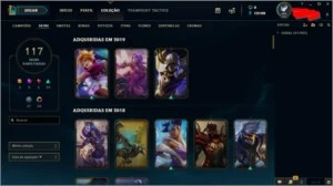 Conta de LOL / Todos os Campeões/ 75~80 Skins - League of Legends