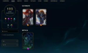 Conta League of Legends Full Acesso 138 Champs e 123 Skins LOL