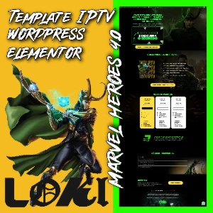 Pagina IPTV Elementor Loki Marvel Heroes 4.0 - Outros