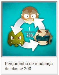 PERGAMINHO MUDANÇA DE CLASSE 1~200  (TODOS SERVIDORES) - Wakfu