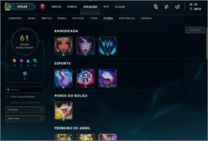 CONTA DIAMOND 4 (S9 D2) R$150 - League of Legends LOL