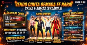 Conta gemada e com skins raras🔥 - Free Fire