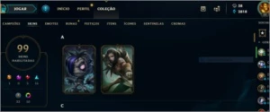 Conta de LOL 101 campeões 99 skins sem elo por alguns anos. - League of Legends