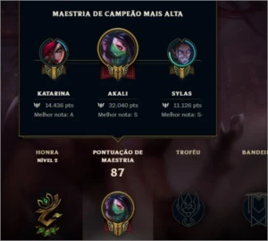 CONTA LOL BRONZE 3 DIVERSAS SKINS - League of Legends