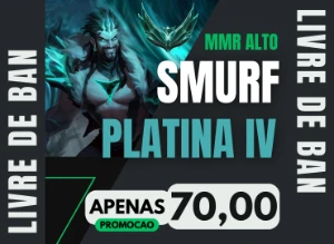 Conta Platina Iv - 100% De Winrate - Livre De Ban - League of Legends LOL