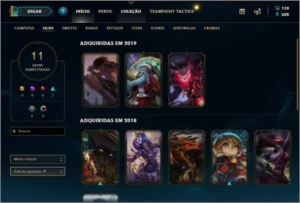 Conta lol Ouro 3 - League of Legends