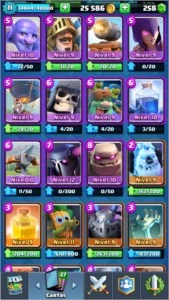 Conta clash royale nível 11 Liga 1