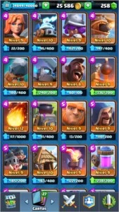 Conta clash royale nível 11 Liga 1