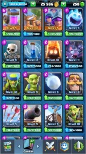 Conta clash royale nível 11 Liga 1