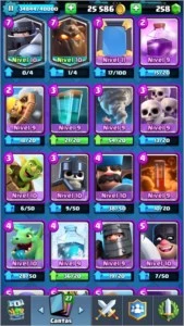 Conta clash royale nível 11 Liga 1