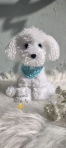 Mini Poodle - Amigurumi de Crochê - Artesanato e Personalizados