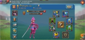 Vende se uma conta  lords mobile com  35m de poder