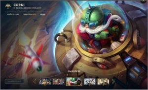 Conta de Lol com Black Alistar, UFO Corki e Rammus Rei - League of Legends