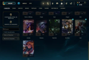 Unrnaked com 26 Champs e 5 Skins - League of Legends LOL