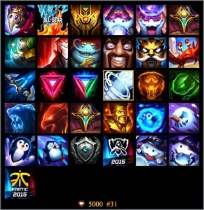 Conta Ouro V S6 com 100 champions e 70 skins - League of Legends LOL