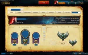 Conta Ouro V S6 com 100 champions e 70 skins - League of Legends LOL