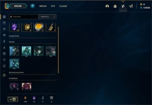 CONTA SMURF COM ZED PSY OPS + MASTER YI GALANTE 57K EA - League of Legends LOL