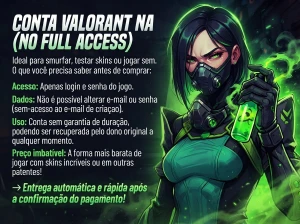 ⚡ Envio Automático! PDF com +2.000 Contas NFA de Valorant✅