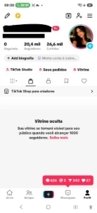 Conta Do Tiktok Shop Ativo + Monetizada +20,4K Seguidores - Redes Sociais