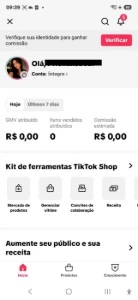 Conta Do Tiktok Shop Ativo + Monetizada +20,4K Seguidores - Redes Sociais