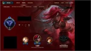 CONTA COM MMR DE BRONZE 4 PARA SMURF - League of Legends LOL