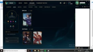 Conta Platina 2, 29 champz, 3 skins, lvl 55. - League of Legends LOL