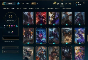 Ferro 1 com 110 Champs e 63 Skins ( TOP / JG / MID ) - League of Legends LOL