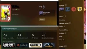 Conta Steam DOTA/CSGO e outros jogos