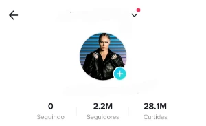  conta do tik tok 2.2m de seguidores super engajada  - Redes Sociais