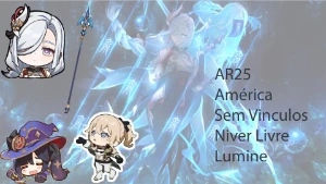 AR25 - Shenhe + Calamidades + Mona + Jean - Genshin Impact