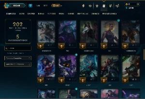 Bronze 3 com 80 Champs e 28 Skins - League of Legends LOL